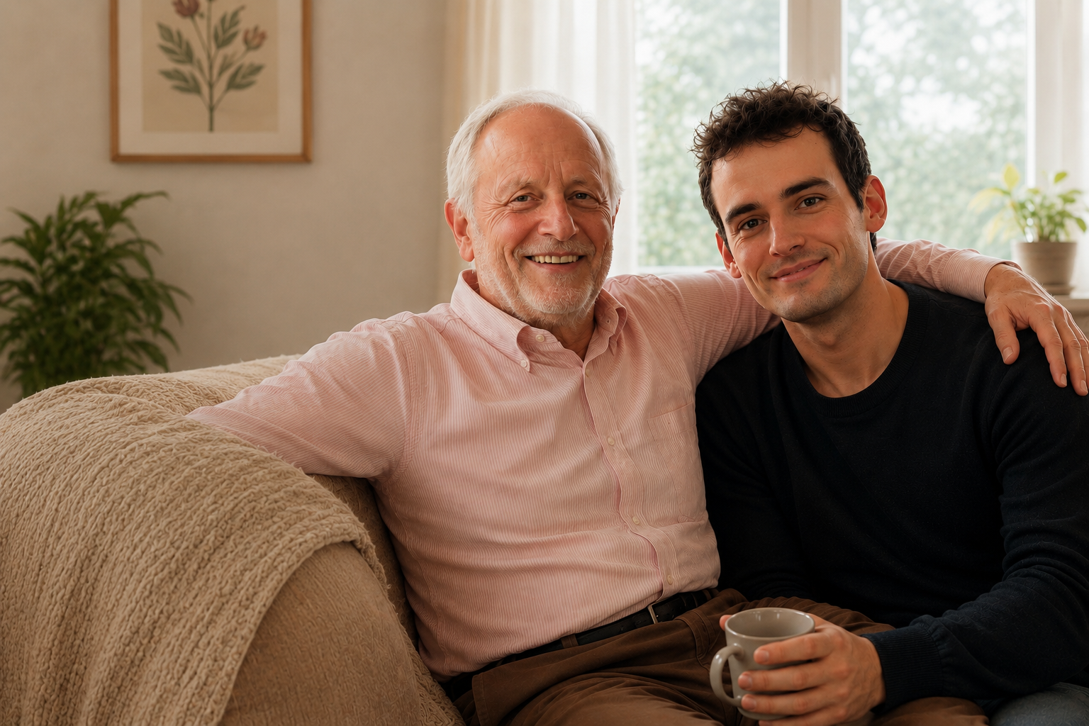 Stefan Walter mit Senior — DAHEIMZEIT Alltagshilfe Berlin